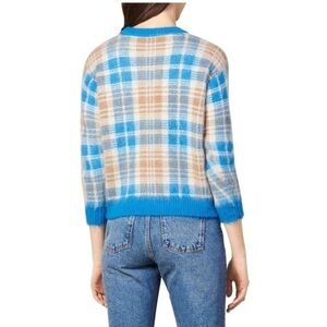 Sandro Paris plaid pullover sweater